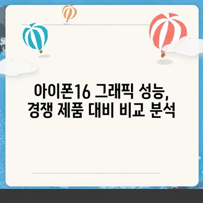 온칩 그래픽 성능을 보여주는 아이폰16 벤치마크