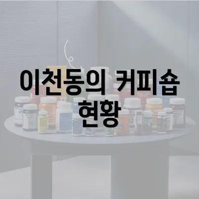 이천동의 커피숍 현황