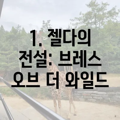 1. 젤다의 전설: 브레스 오브 더 와일드