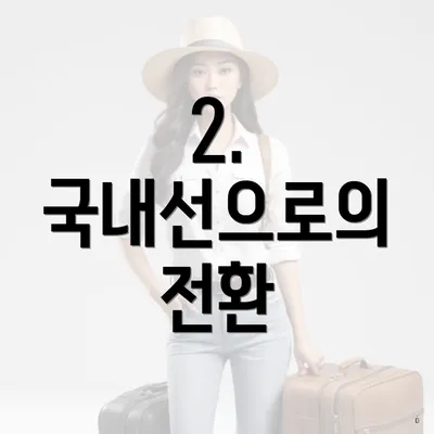 2. 국내선으로의 전환
