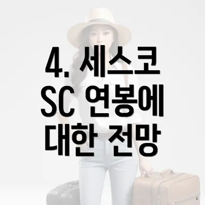 4. 세스코 SC 연봉에 대한 전망