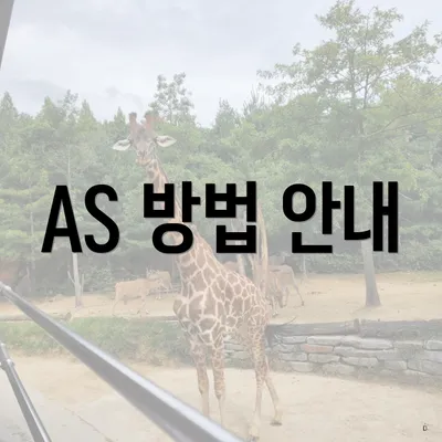 AS 방법 안내
