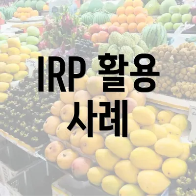 IRP 활용 사례