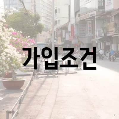 가입조건