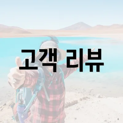 고객 리뷰