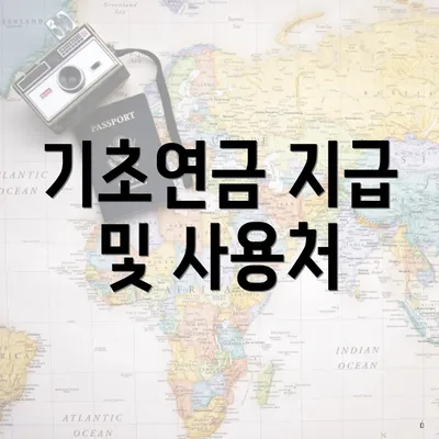 기초연금 지급 및 사용처
