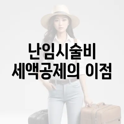 난임시술비 세액공제의 이점