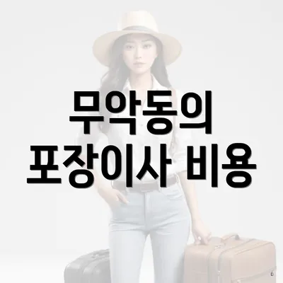 무악동의 포장이사 비용