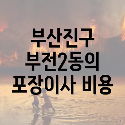 부산진구 부전2동의 포장이사 비용