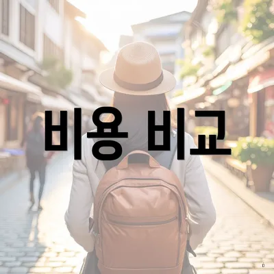 비용 비교