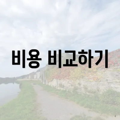 비용 비교하기