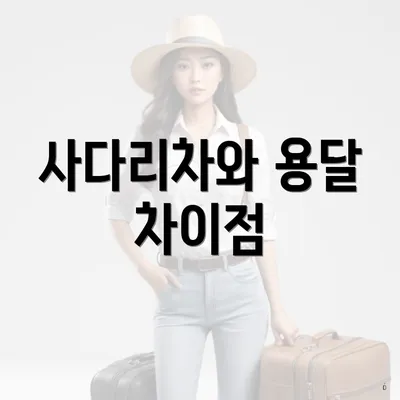 사다리차와 용달 차이점