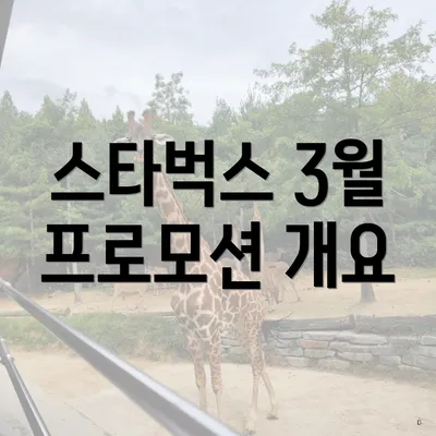 스타벅스 3월 프로모션 개요