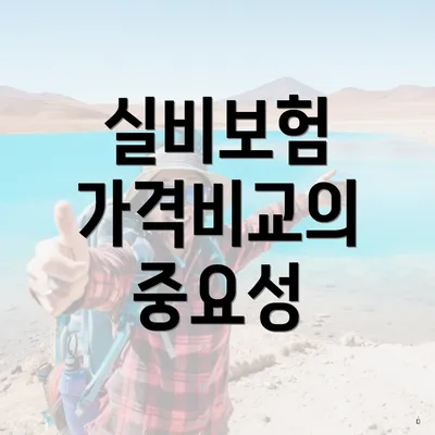 실비보험 가격비교의 중요성
