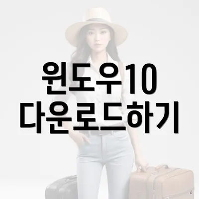 윈도우10 다운로드하기