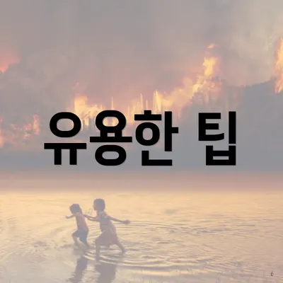 유용한 팁