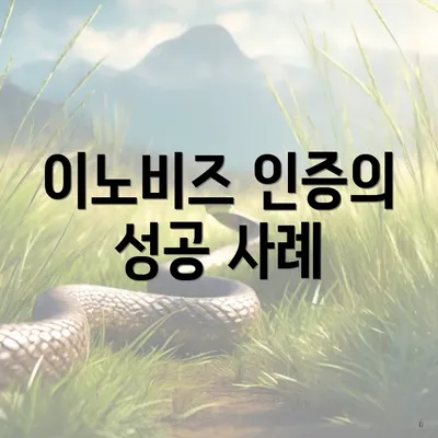 이노비즈 인증의 성공 사례