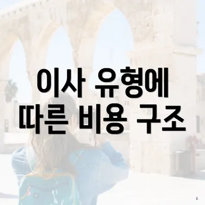 이사 유형에 따른 비용 구조