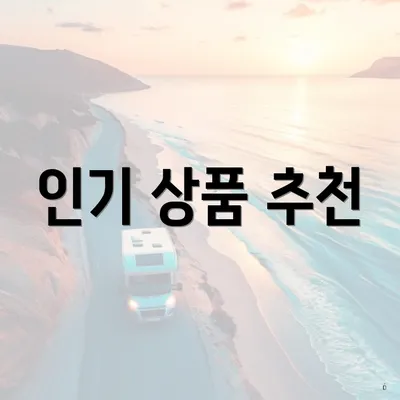 인기 상품 추천