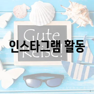 인스타그램 활동