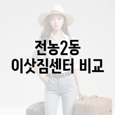 전농2동 이삿짐센터 비교