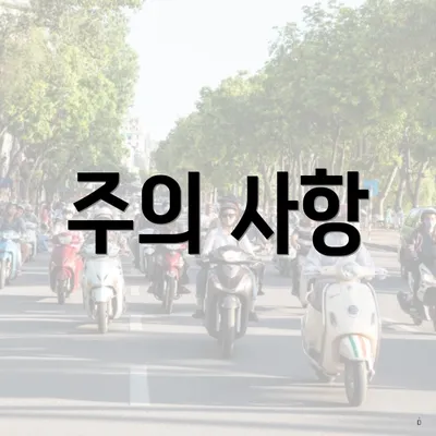 주의 사항