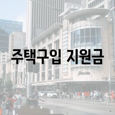 주택구입 지원금