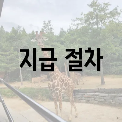 지급 절차