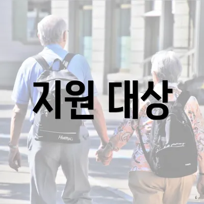 지원 대상
