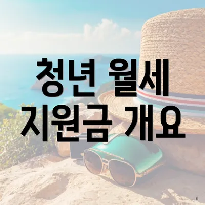 청년 월세 지원금 개요