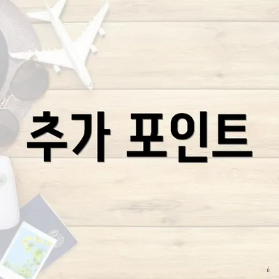 추가 포인트