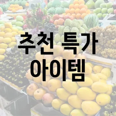 추천 특가 아이템