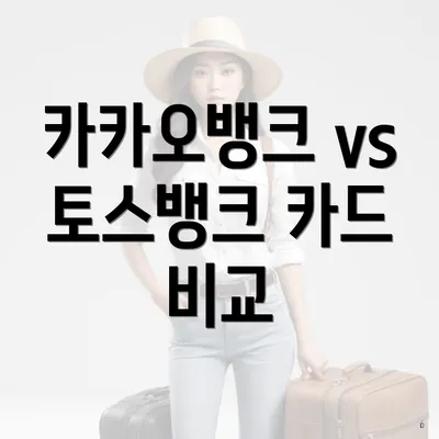 카카오뱅크 vs 토스뱅크 카드 비교