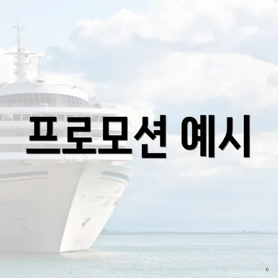 프로모션 예시