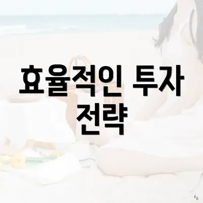 효율적인 투자 전략