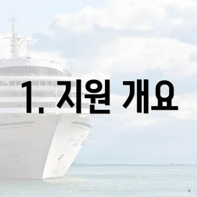1. 지원 개요