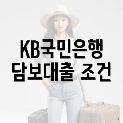KB국민은행 담보대출 조건