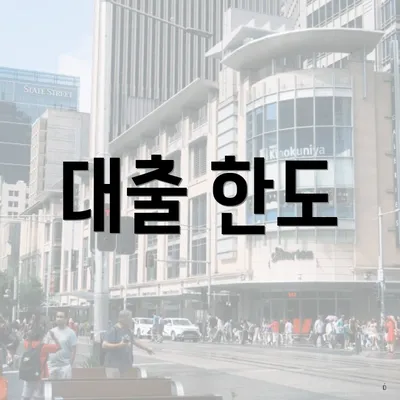 대출 한도