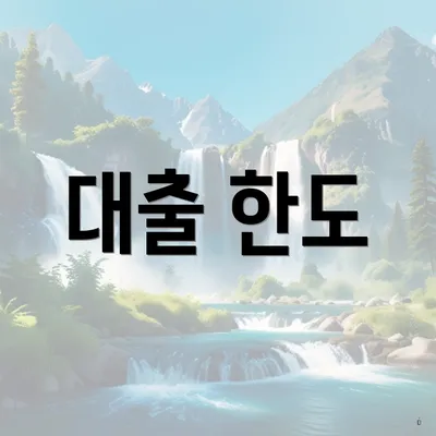 대출 한도
