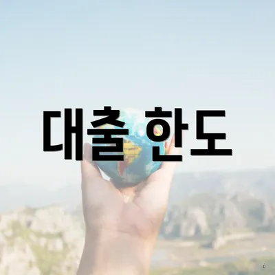 대출 한도