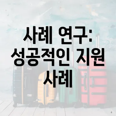 사례 연구: 성공적인 지원 사례