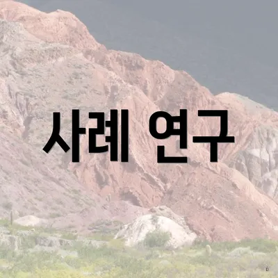사례 연구