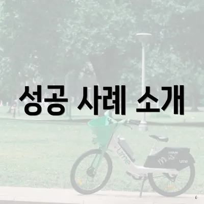 성공 사례 소개