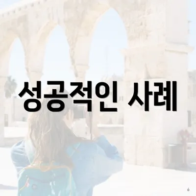 성공적인 사례