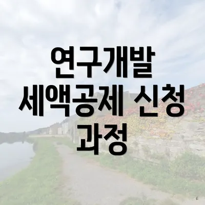 연구개발 세액공제 신청 과정