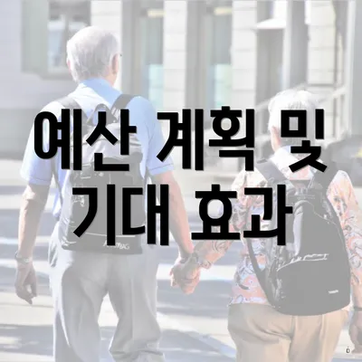 예산 계획 및 기대 효과