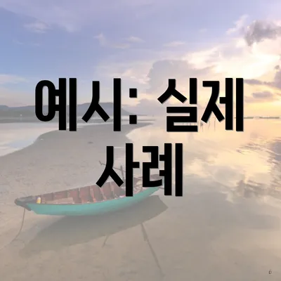 예시: 실제 사례