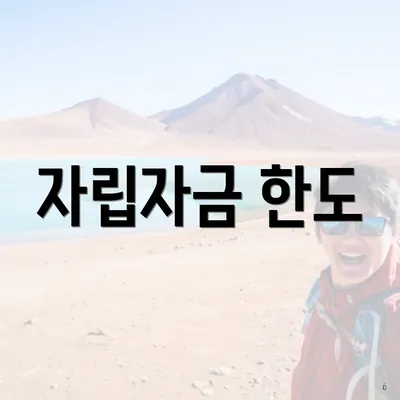 자립자금 한도