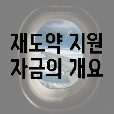 재도약 지원 자금의 개요