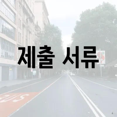 제출 서류